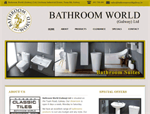 Tablet Screenshot of bathroomworldgalway.com